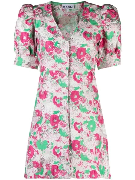 Rochie de zi Ganni roz