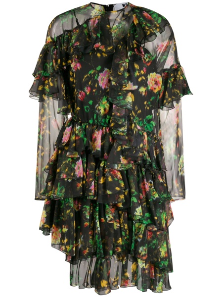 Rochie de zi MSGM neagra din polyester
