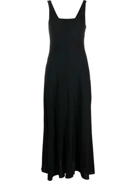 Rochie de zi Philosophy neagra din elastan si vascoza