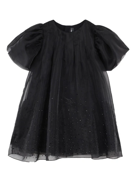 Rochie eleganta Karl Lagerfeld neagra din poliamida si polyester