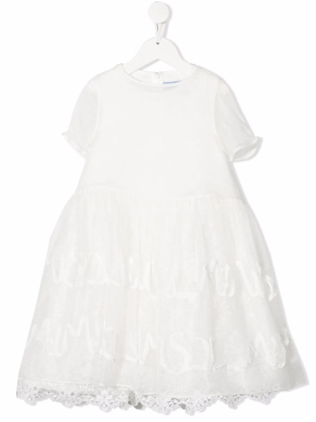 Rochie eleganta MIMISOL neutra din bumbac si polyester