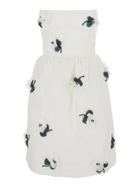 Rochie SHUSHU/TONG alba din in