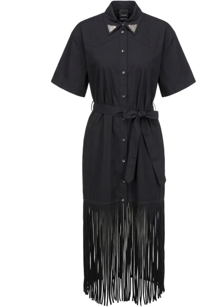 Rochii Chemisier dress with fringes 'Avigliano'