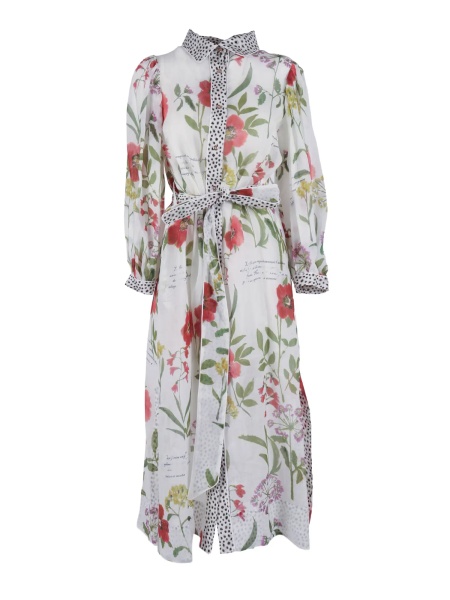 Rochii Leopard-trim shirt dress