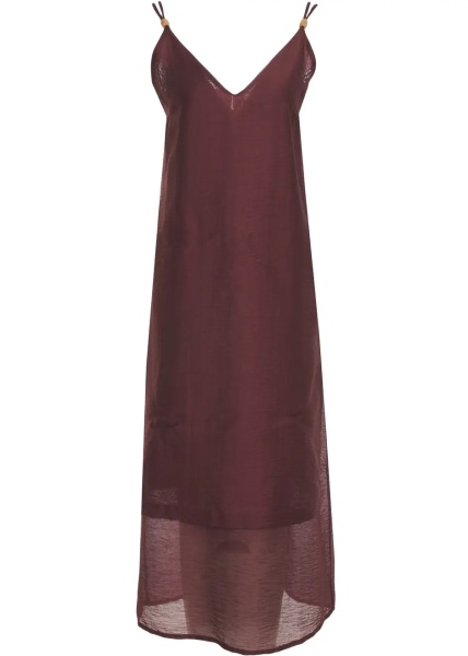 Rochii Linen blend midi dress