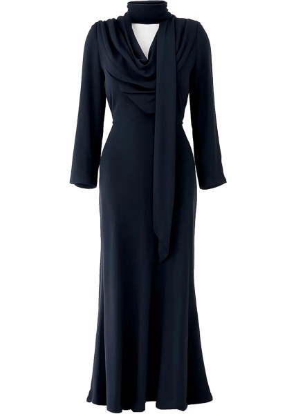 Rochii Long Draped Dress