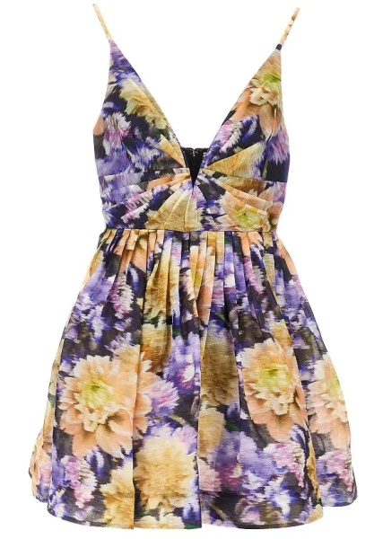 Rochii 'Luna' floral organdy mini dress