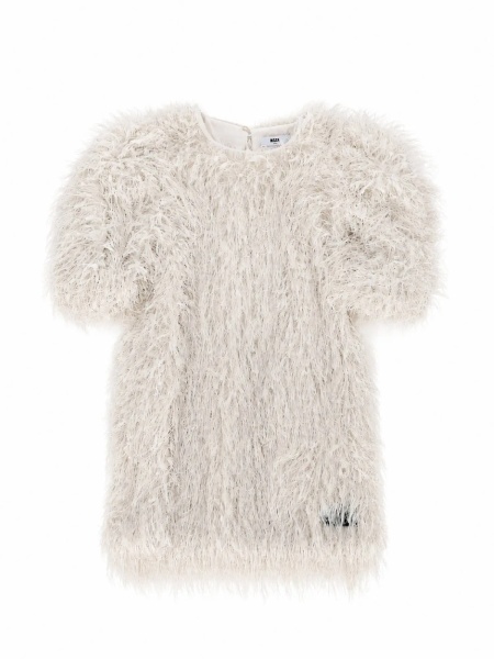 Rochii PELUCHE DRESS GIRL CREMA/CREAM