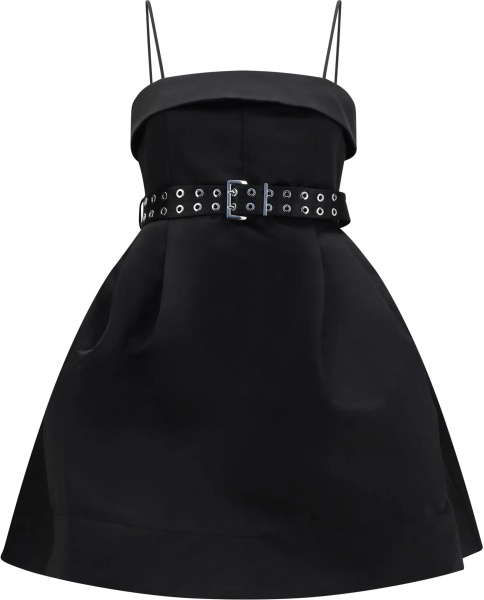 Rochii Short satin Dress with a full skirt