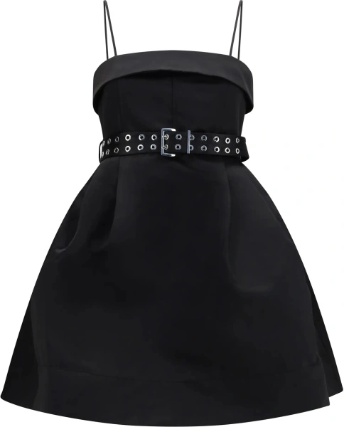 Rochii Short satin Dress with a full skirt