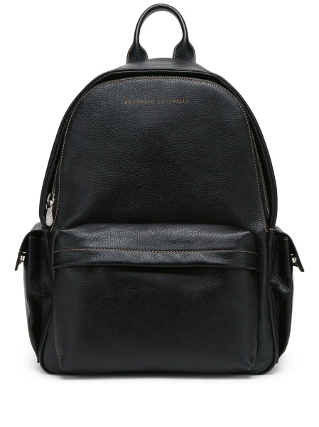 Rucsac Brunello Cucinelli negru din piele