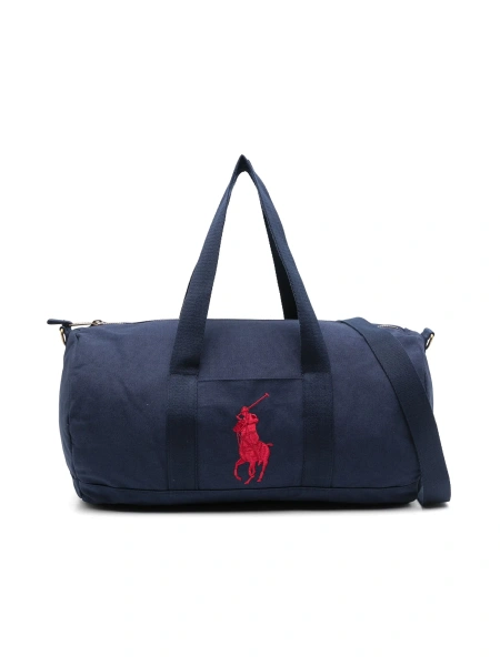 Rucsac Ralph Lauren albastru din bumbac