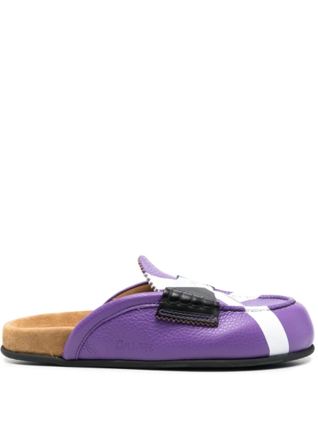 Saboti COLLEGE violet din piele