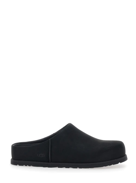Saboti M OTZO CLOG - Black Mule with Leather Upper - Leather - Men