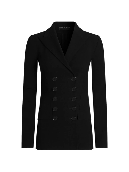 Sacou Dolce & Gabbana negru din lana si elastan