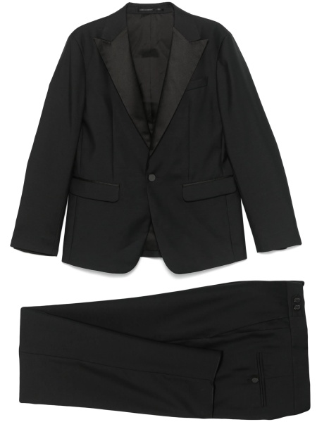 Sacou DSQUARED2 negru din lana si matase