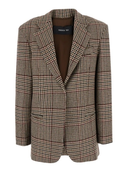 Sacou FEDERICA TOSI multicolor din lana