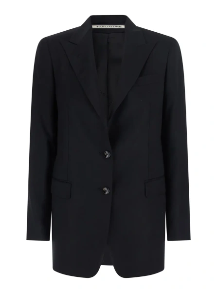 Sacou Giacca con tessuto tecnico nero in Tessuto Tecnico nero da donna
