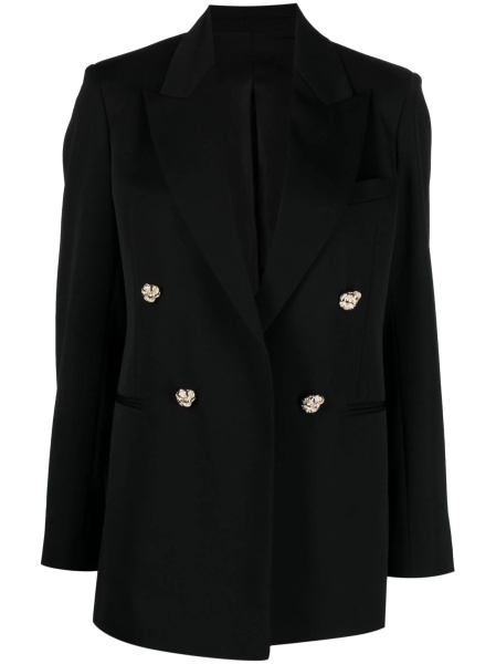 Sacou Lanvin negru din corn si lana