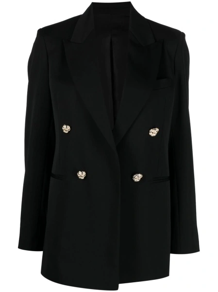Sacou Lanvin negru din corn si lana