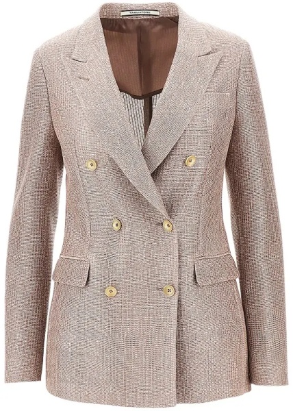 Sacou 'Parigi' cotton double-breasted jacket