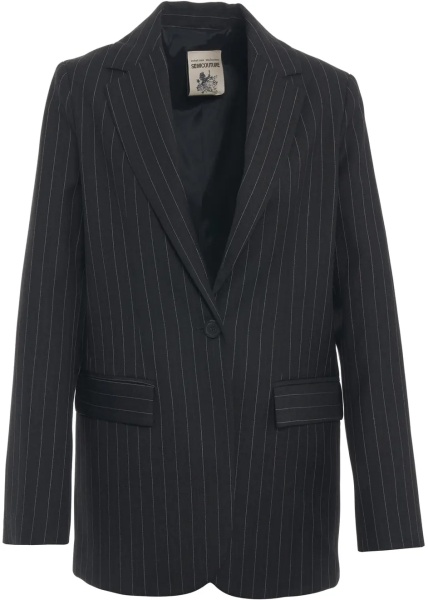 Sacou Pinstripe single-breasted blazer