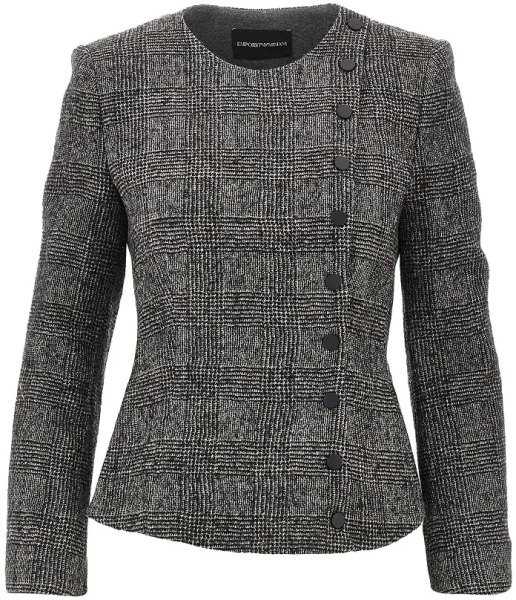 Sacou Prince of Wales wool jacket