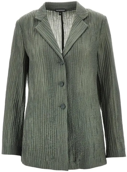 Sacou Textured taffetà single-breasted jacket
