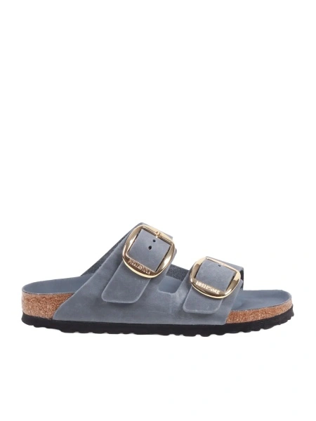 Sandale Arizona Big Buckle HEX basalt gray, Oiled leather