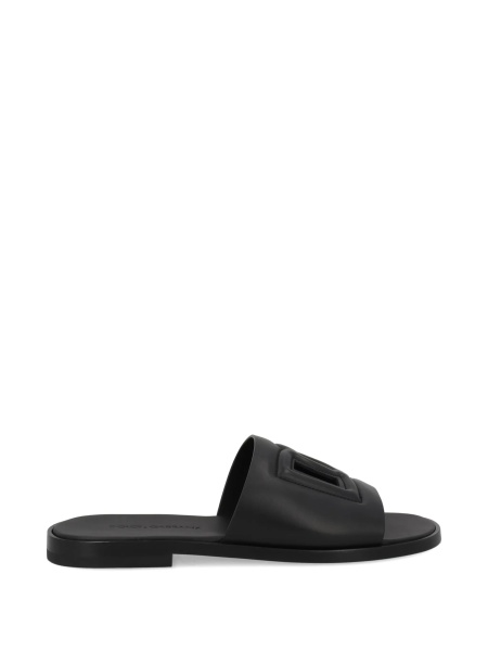 Sandale Dolce & Gabbana negre din piele