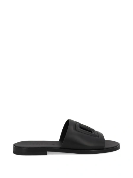 Sandale Dolce & Gabbana negre din piele