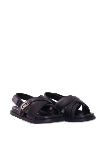 Sandale Gucci negre din piele