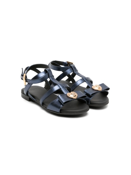 Sandale Versace albastre din piele
