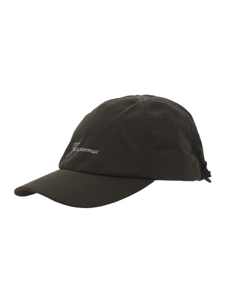 Sapca 'La Casquette Balluchon' Brown Baseball Cap with Logo Lettering on the Front and Rear Drawstring Closure in Cotton Man
