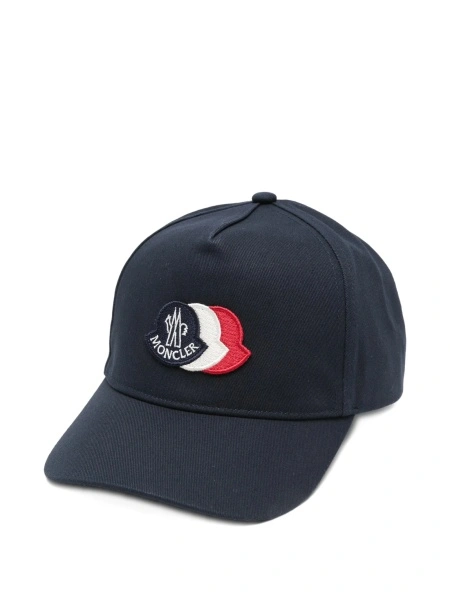Sapca Moncler albastra din bumbac