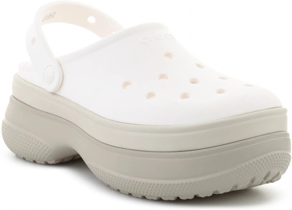 Slapi CLASSIC STACKED CLOG CHALK