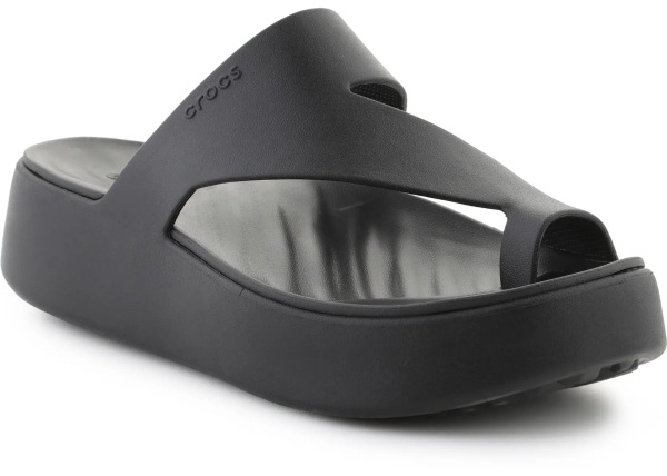 Slapi Getaway Platform Toe Loop Black