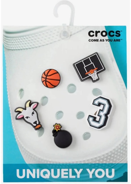 Slapi Jibbitz™ Basketball Star 5 Pack