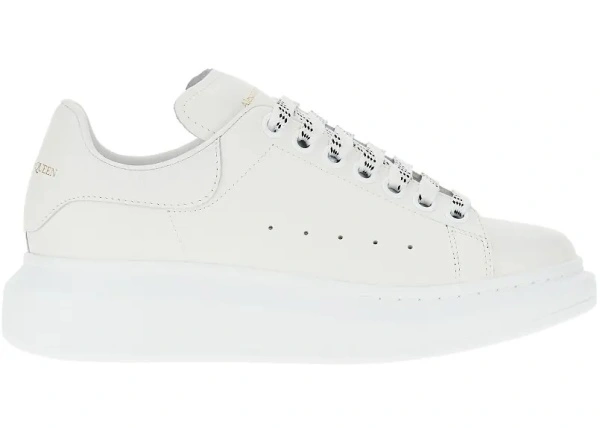Sneakers Alexander McQueen 'Oversized' albi din piele