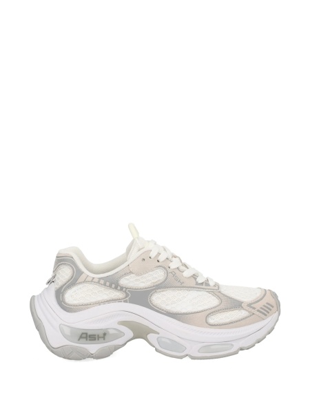 Sneakers ASH albi din material textil