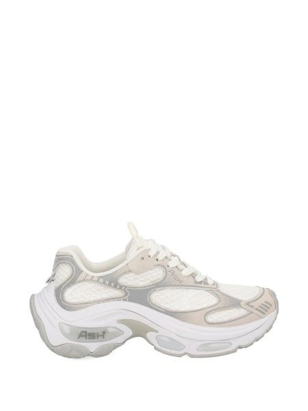 Sneakers ASH albi din material textil