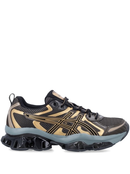 Sneakers ASICS negri din plasa si piele eco