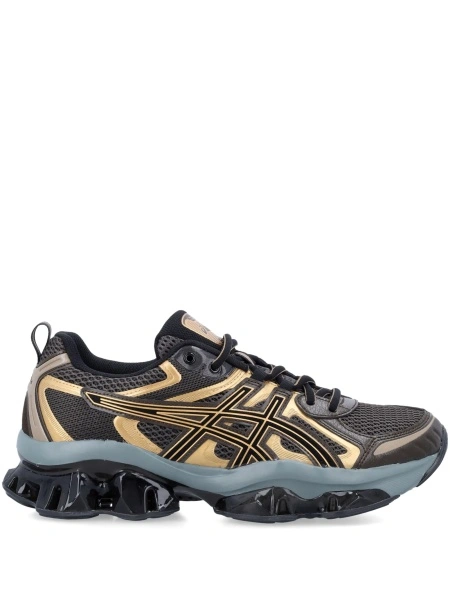 Sneakers ASICS negri din plasa si piele eco