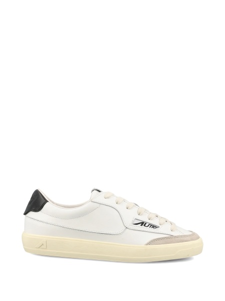 Sneakers AUTRY albi din nylon si piele