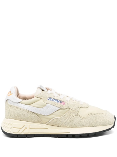 Sneakers AUTRY neutri din material textil si piele intoarsa