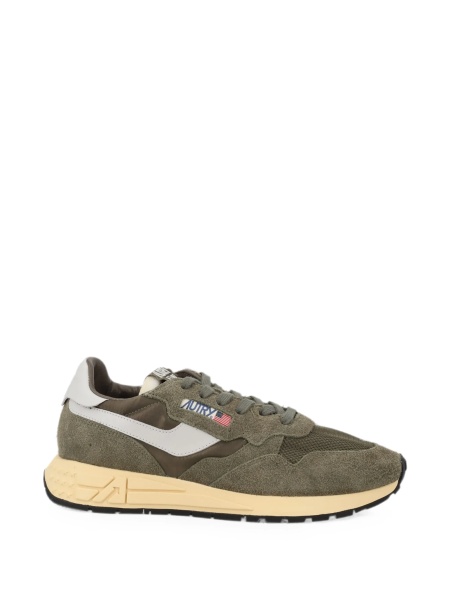 Sneakers AUTRY verzi din piele intoarsa si nylon