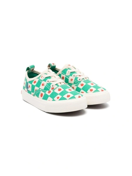 Sneakers Bobo Choses verzi din material textil