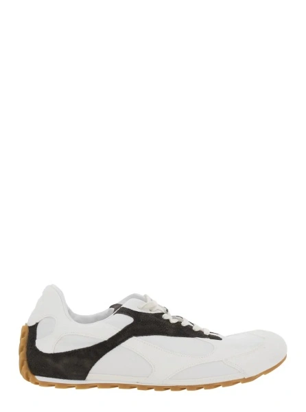 Sneakers Bottega Veneta albi din piele 'ORBIT FLASH'