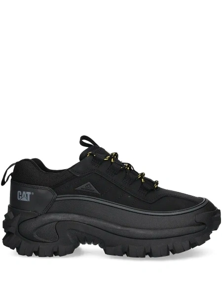 Sneakers Caterpillar negri din cauciuc si material textil