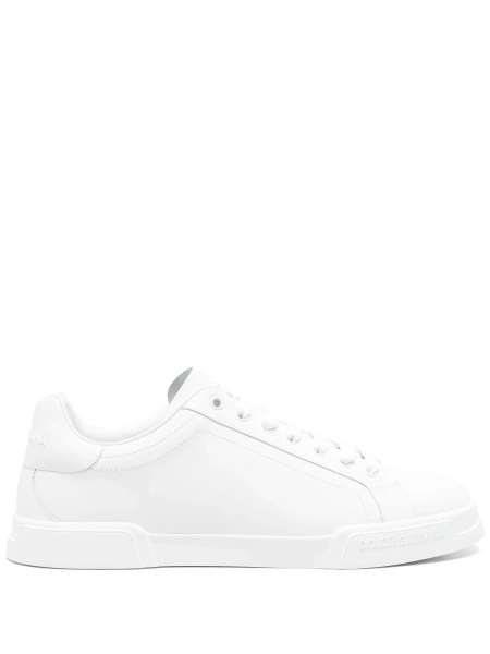 Sneakers Dolce & Gabbana albi din piele
